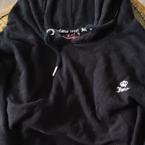Juicy Couture Black Hoodie with Crown Logo